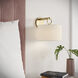 Braxstan Indoor Wall Sconce Wall Light in Vintage Brass